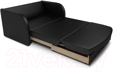 Диван Mebel-Ars Малютка (черный кожзам)