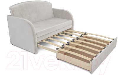 Диван Mebel-Ars Малютка (бархат бежевый Star Velvet 6 Light Beige)