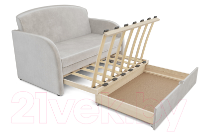 Диван Mebel-Ars Малютка (бархат бежевый Star Velvet 6 Light Beige)