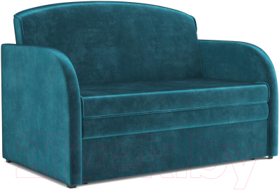 Диван Mebel-Ars Малютка (бархат сине-зеленый Star Velvet 43 Black Green) - фото