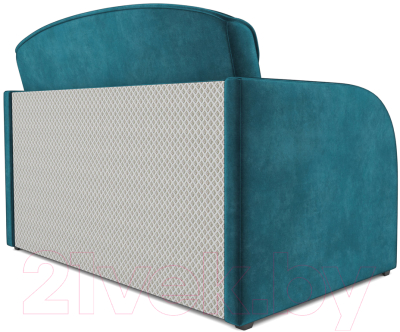 Диван Mebel-Ars Малютка (бархат сине-зеленый Star Velvet 43 Black Green)