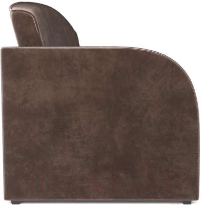 Диван Mebel-Ars Малютка (бархат серо-шоколадный Star Velvet 60 Cofee)