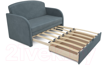 Диван Mebel-Ars Малютка (велюр серо-синий HB-178 26)