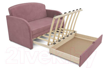 Диван Mebel-Ars Малютка (велюр пудра НВ-178 18)