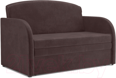 Диван Mebel-Ars Малютка (велюр молочный шоколад НВ-178 13) - фото