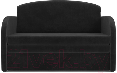 Диван Mebel-Ars Малютка (велюр черный НВ-178 17)