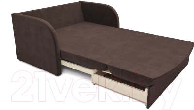 Диван Mebel-Ars Малютка (кордрой коричневый)