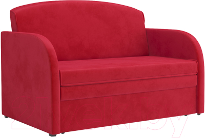 Диван Mebel-Ars Малютка (кордрой красный) - фото