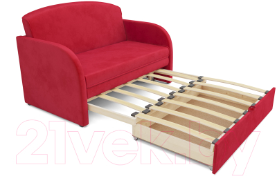 Диван Mebel-Ars Малютка (кордрой красный)
