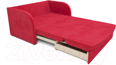 Диван Mebel-Ars Малютка (кордрой красный)