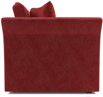 Диван Mebel-Ars Малютка №2 (бархат красный Star Velvet 3 Dark Red)