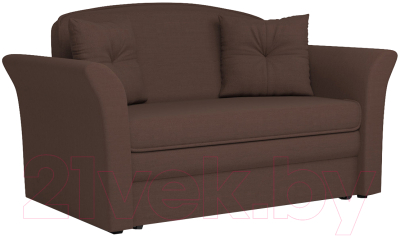 Диван Mebel-Ars Малютка №2 (рогожка шоколад) - фото