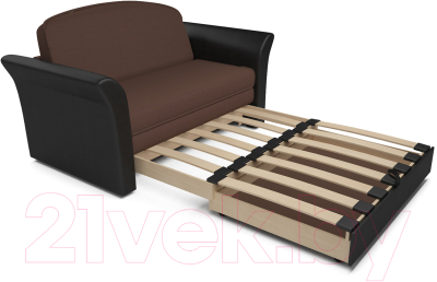 Диван Mebel-Ars Малютка №2 (рогожка шоколад)