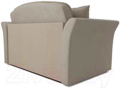 Диван Mebel-Ars Малютка №2 (бархат бежевый Star Velvet 6 Light Beige)