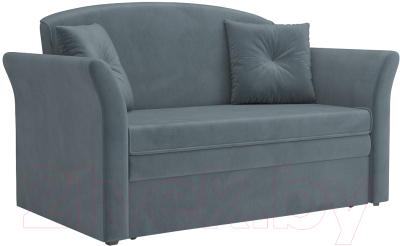 Диван Mebel-Ars Малютка №2 (велюр серо-синий HB-178 26) - фото