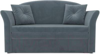 Диван Mebel-Ars Малютка №2 (велюр серо-синий HB-178 26)