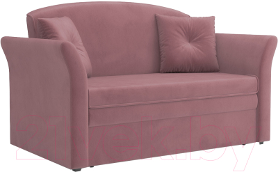 Диван Mebel-Ars Малютка №2 (велюр пудра НВ-178 18) - фото