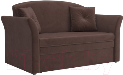 Диван Mebel-Ars Малютка №2 (велюр молочный шоколад НВ-178 13) - фото