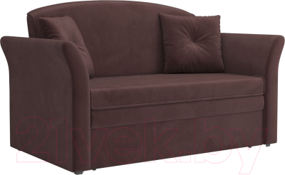 Диван Mebel-Ars Малютка №2 (велюр шоколад HB-178 16) - фото