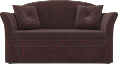 Диван Mebel-Ars Малютка №2 (велюр шоколад HB-178 16)