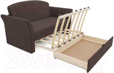 Диван Mebel-Ars Малютка №2 (кордрой коричневый)