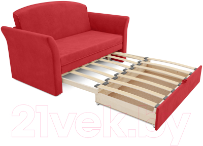 Диван Mebel-Ars Малютка №2 (кордрой красный)