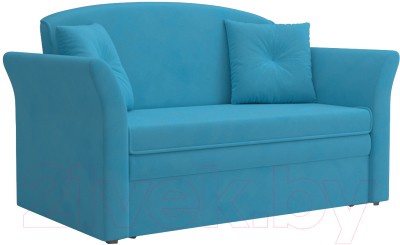 Диван Mebel-Ars Малютка №2 (рогожка синий) - фото