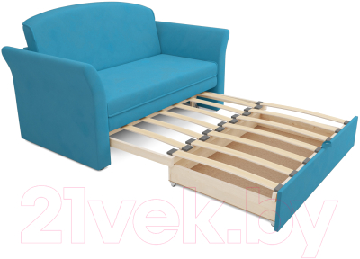 Диван Mebel-Ars Малютка №2 (рогожка синий)