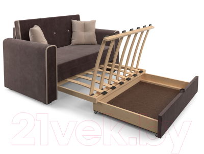 Диван Mebel-Ars Санта (кордрой коричневый)