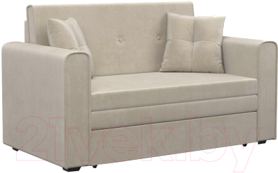 Диван Mebel-Ars Санта (бархат бежевый Star Velvet 6 Light Beige) - фото