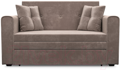 Диван Mebel-Ars Санта (бархат серо-шоколадный Star Velvet 60 Cofee)