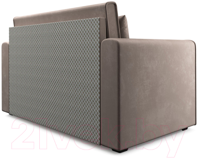 Диван Mebel-Ars Санта (бархат серо-шоколадный Star Velvet 60 Cofee)