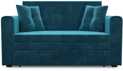 Диван Mebel-Ars Санта (бархат сине-зеленый Star Velvet 43 Black Green)