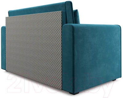 Диван Mebel-Ars Санта (бархат сине-зеленый Star Velvet 43 Black Green)