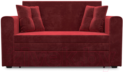 Диван Mebel-Ars Санта (бархат красный Star Velvet 3 Dark Red)