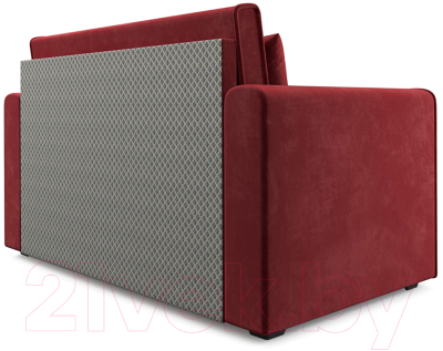 Диван Mebel-Ars Санта (бархат красный Star Velvet 3 Dark Red)