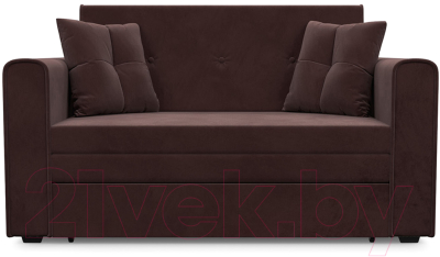 Диван Mebel-Ars Санта (велюр шоколадный НВ-178 16)