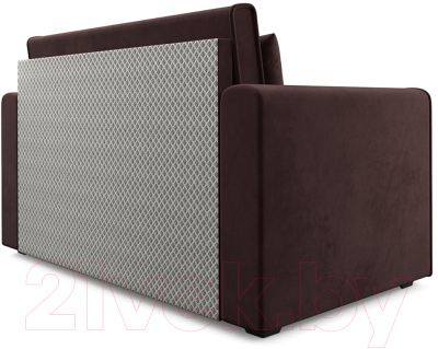 Диван Mebel-Ars Санта (велюр шоколадный НВ-178 16)