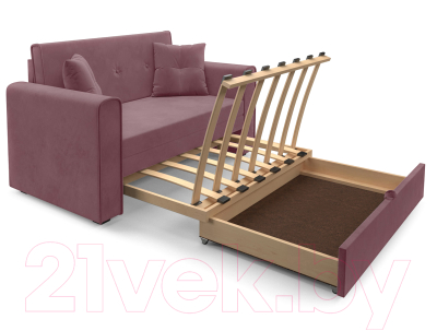 Диван Mebel-Ars Санта (велюр пудра НВ-178 18)