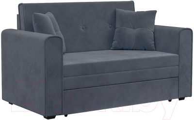 Диван Mebel-Ars Санта (велюр серо-синий НВ-178 26) - фото