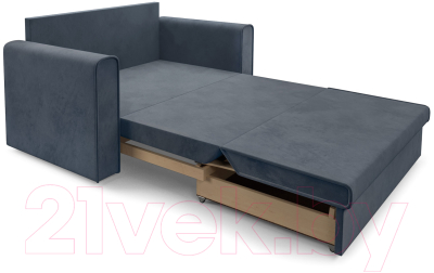 Диван Mebel-Ars Санта (велюр серо-синий НВ-178 26)