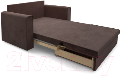 Диван Mebel-Ars Санта (велюр молочный шоколад НВ-178 13)