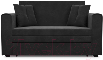 Диван Mebel-Ars Санта (велюр черный НВ-178 17)