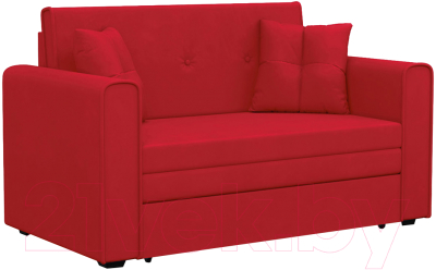 Диван Mebel-Ars Санта (кордрой красный) - фото