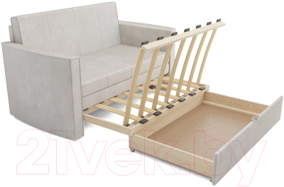 Диван Mebel-Ars Санта №2 (бархат бежевый Star Velvet 6 Light Beige)