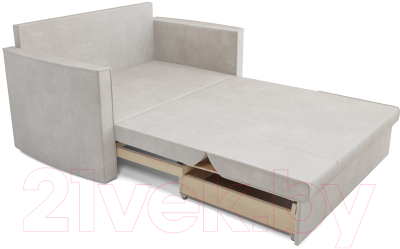 Диван Mebel-Ars Санта №2 (бархат бежевый Star Velvet 6 Light Beige)