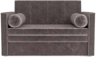 Диван Mebel-Ars Санта №2 (бархат серо-шоколадный Star Velvet 60 Cofee)