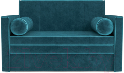 Диван Mebel-Ars Санта №2 (бархат сине-зеленый Star Velvet 43 Black Green)