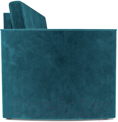 Диван Mebel-Ars Санта №2 (бархат сине-зеленый Star Velvet 43 Black Green)