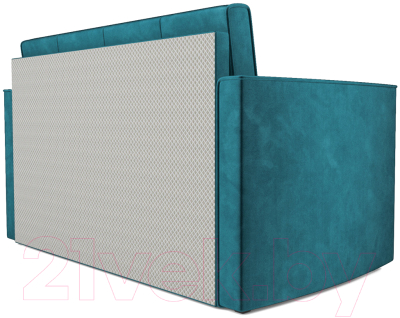 Диван Mebel-Ars Санта №2 (бархат сине-зеленый Star Velvet 43 Black Green)